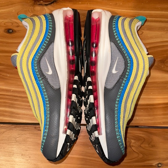Nike Air Max 97 SE Air Sprung gray/yellow women’s size 7.5 men’s size 6 - Picture 7 of 10